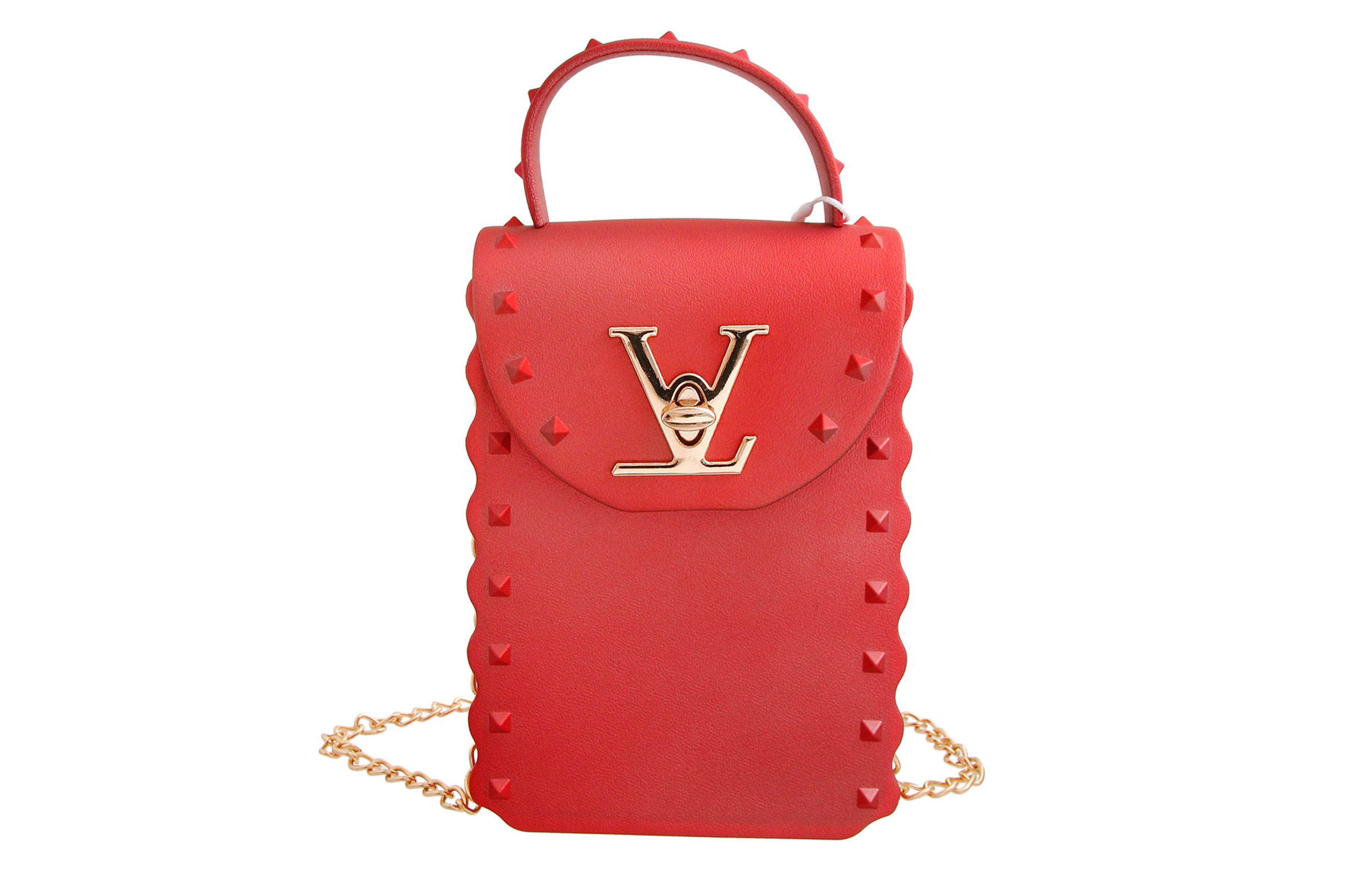 bag, louisvuitton red clutch bag lv - Wheretoget