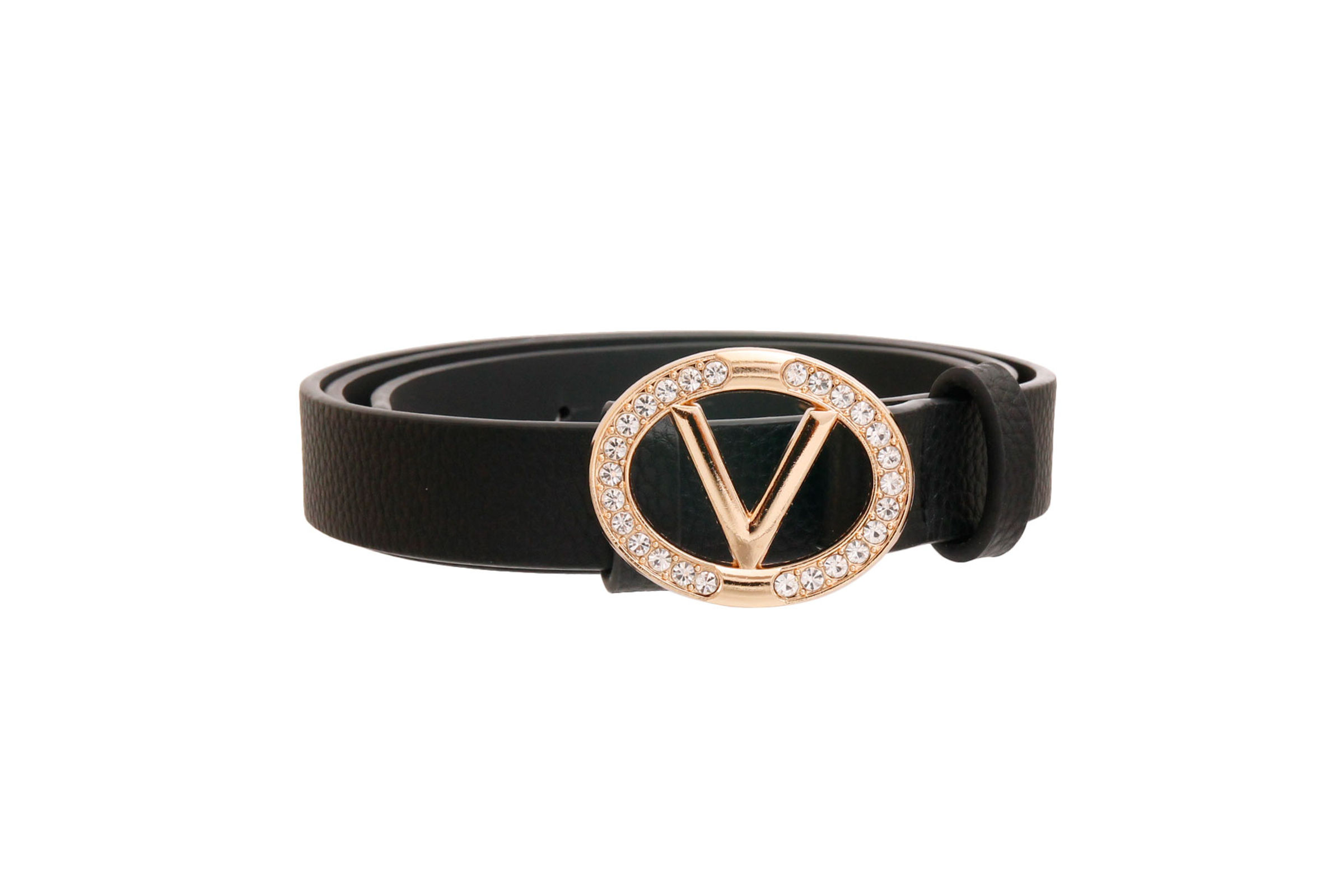 Black and gold designer belt shop
