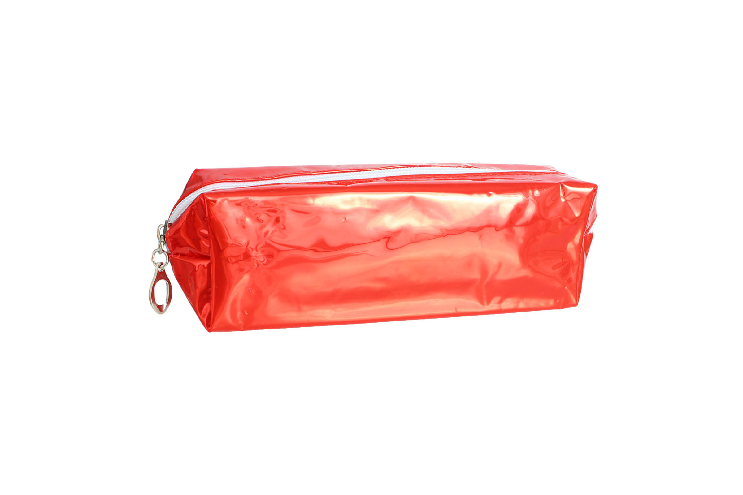 Red Shiny Transparent Cosmetic Pouch Order Wholesale