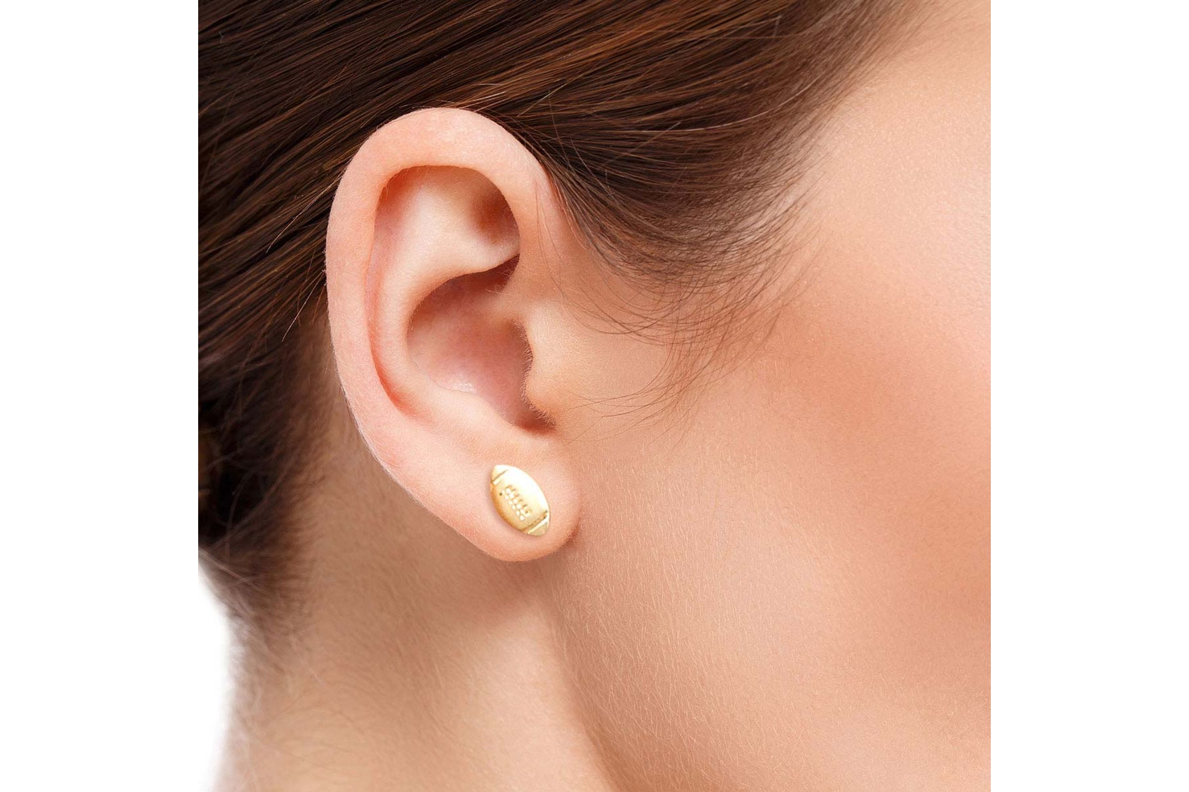 Matte Gold Football Studs Order Wholesale
