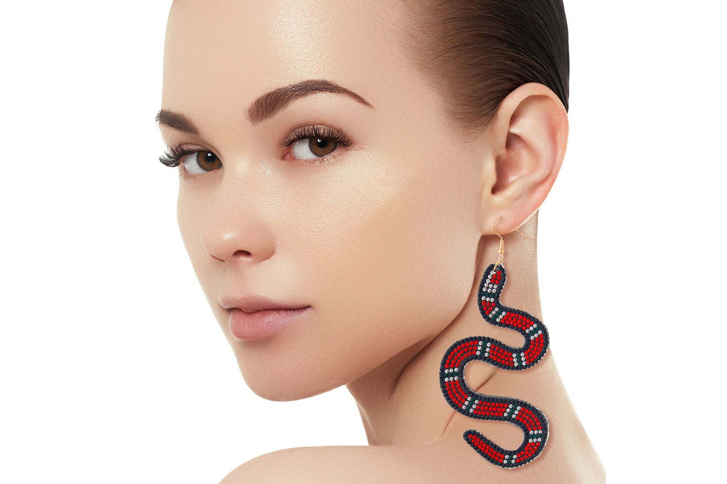 Gucci shop snake earrings