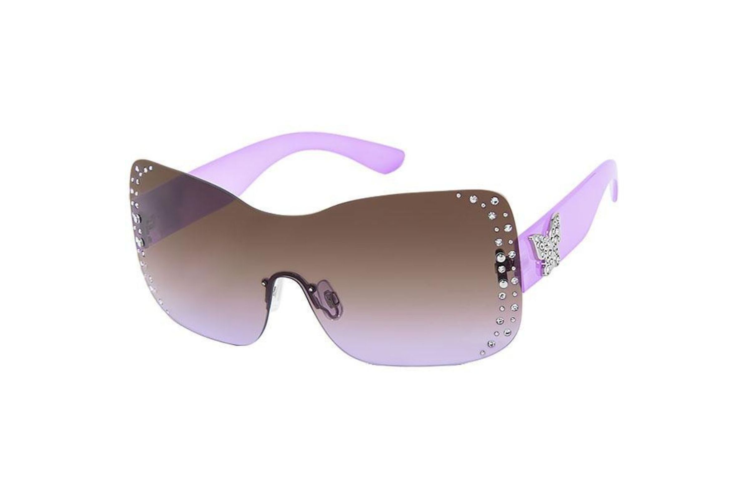 Purple butterfly sunglasses hotsell