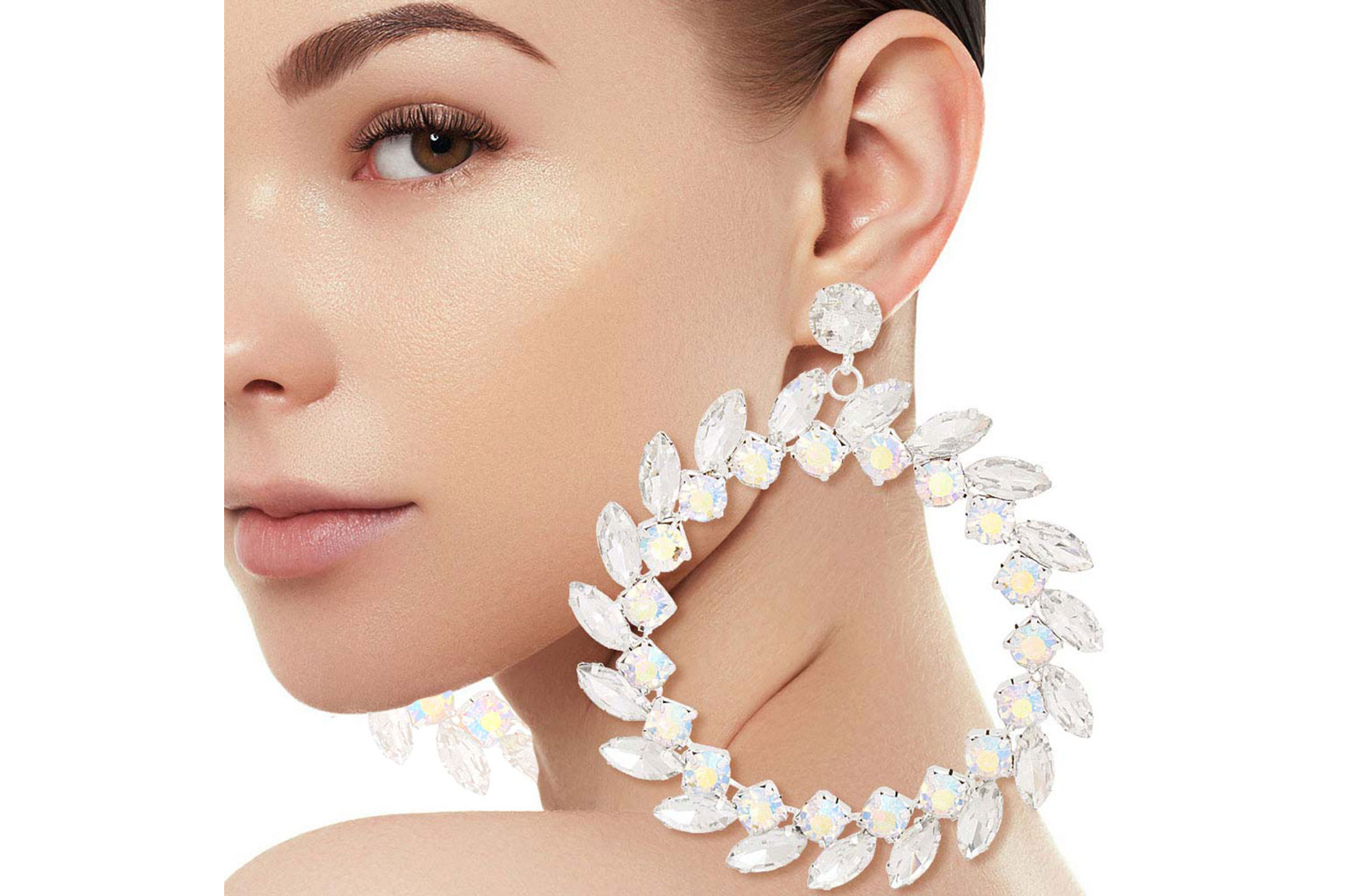 Crystal wreath outlet earrings