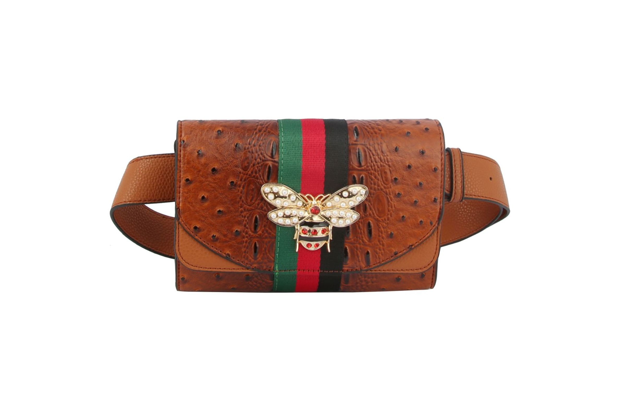 Ostrich belt bag online