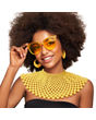 Yellow Bead Bib Necklace Set