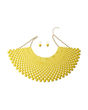Yellow Bead Bib Necklace Set