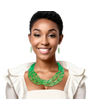 Green Glass Bead 5 Strand Set