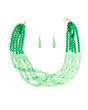 Green Glass Bead 5 Strand Set