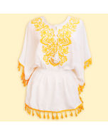 Sunshine Stiches: Yellow Embroidered Top