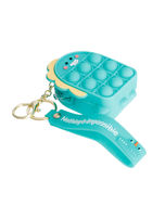 Aqua Dino Bubble Pop Keychain