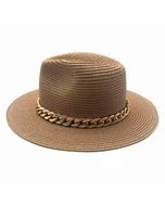 Camel Chain Band Panama Hat
