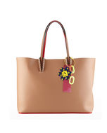 Neon Pink Navy Smiley Keychain Bag Charm