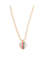 Heartfelt Harmony: Stripe Ball Necklace