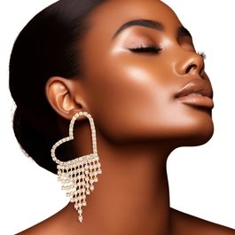 Big hotsell fringe earrings
