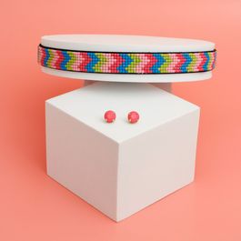Multicolored Beads Acrylic Choker