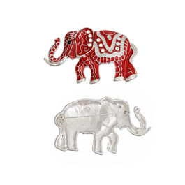 Brooch DST Red Elephant Tribal Pin for Women