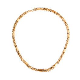 Gold Stainless Steel Rounded Link Chain