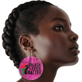 Dozen BLACK LIVES MATTER Tie Dye Earrings