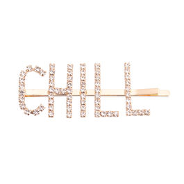 Gold CHILL Sparkle Hair Pin