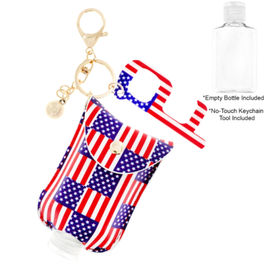American Flag Sanitizer Keychain