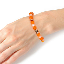 Orange Natural Stone Blessed Bracelet