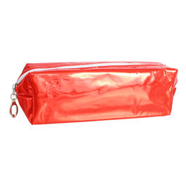 Red Shiny Transparent Cosmetic Pouch