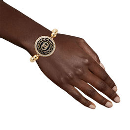 Gold and Black Infinity Detail Bracelet