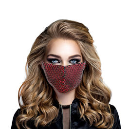 Red Sequin Disco Mask