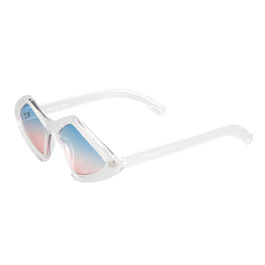 Clear Pointed Frame Sunglasses