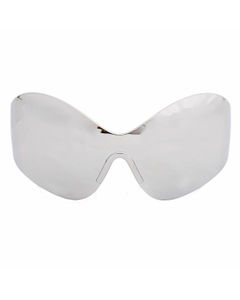 Sunglasses Butterfly Mask Silver Eyewear for Women