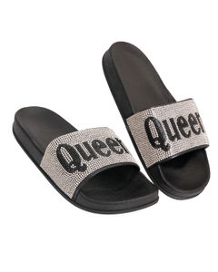 Size 9 Queen Silver Slides