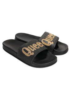 Size 7 Queen Black Slides