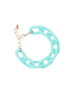 Mint Rubber Coated Chain Bracelet