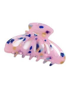 Pink Marble Big Hair Claw Clip