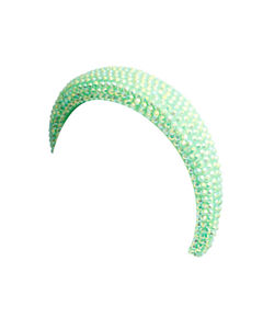 Lime Green Crystal Padded Headband