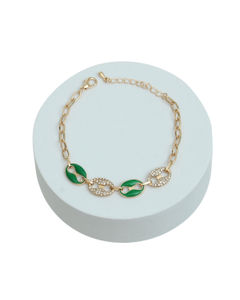 Green Gold Mariner Chain Bracelet