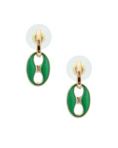 Green Gold Mariner Earrings