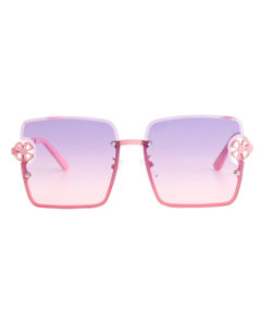 Pink Square Clover Sunglasses