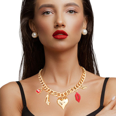 Gold Boutique Heart Charm Chain-thumnail