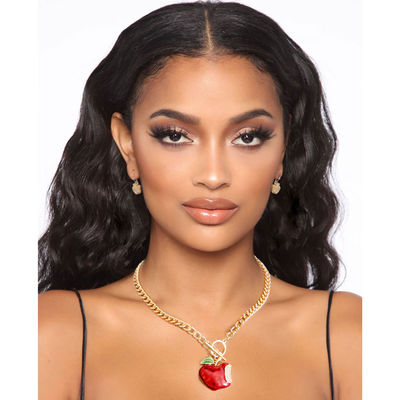 Red Apple Toggle Necklace-thumnail