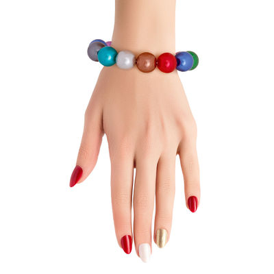Multi Color Bubble Gum Pearl Bracelet-thumnail
