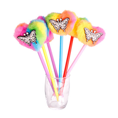Dozen Rainbow Butterfly Poof Pens-thumnail