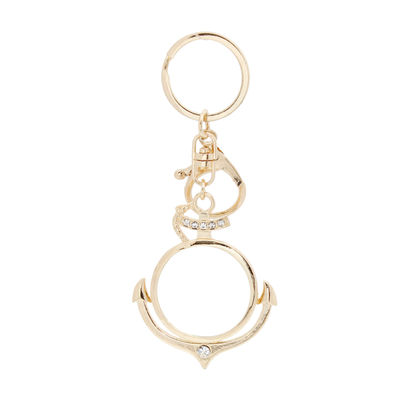 Gold Anchor Magnifying Glass Keychain-thumnail