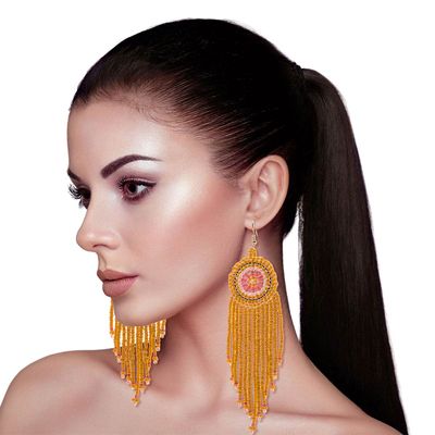 Gold Earrings with Yellow Evening Dress Outfits (5 ideas & outfits) |  Lookastic