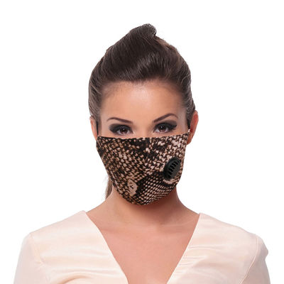 Gray Snake Skin Filter Mask-thumnail