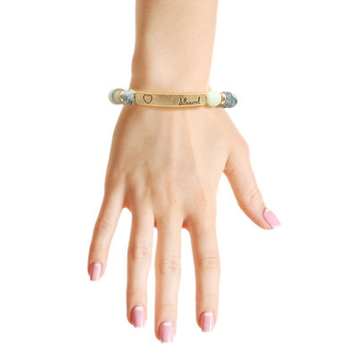 Multi Natural Stone Bead Blessed Bracelet-thumnail