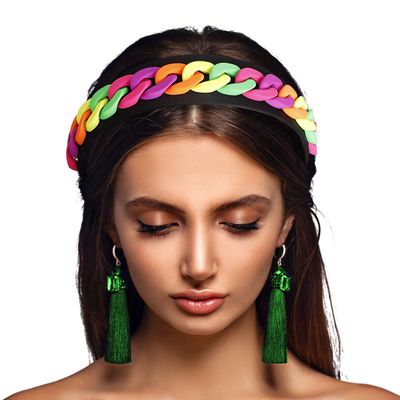 Rainbow Chain Link Headband-thumnail