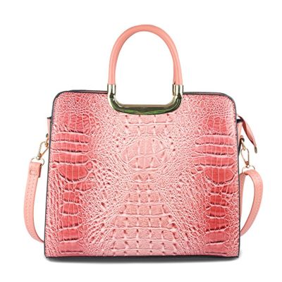 Pink Croc Tote Bag