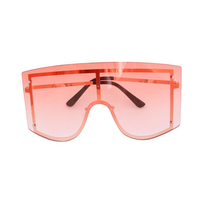 Orange Designer Shield Sunglasses-thumnail