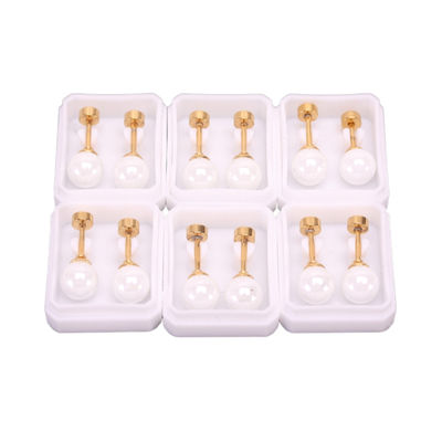 Gold Stainless Steel Stud 6 Pack-thumnail